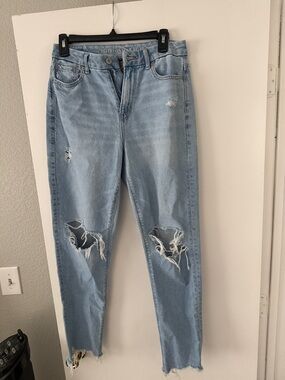 American Eagle Outfitters Light Wash Ripped Skinny Jeans